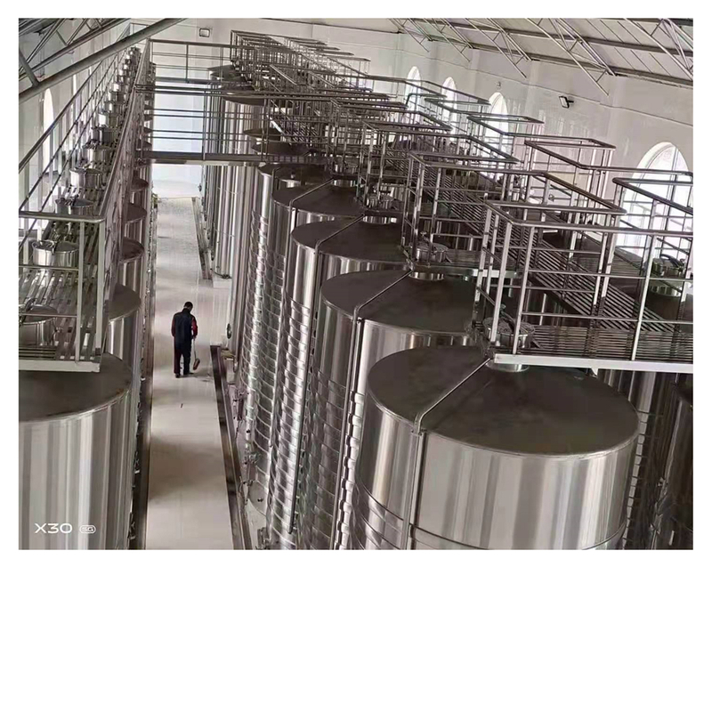 Tanque de almacenamiento de vino de cerveza de acero inoxidable para fermentación de vino