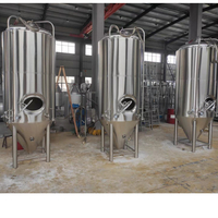 Tanque de fermentación de cervecería de cilindro de acero inoxidable