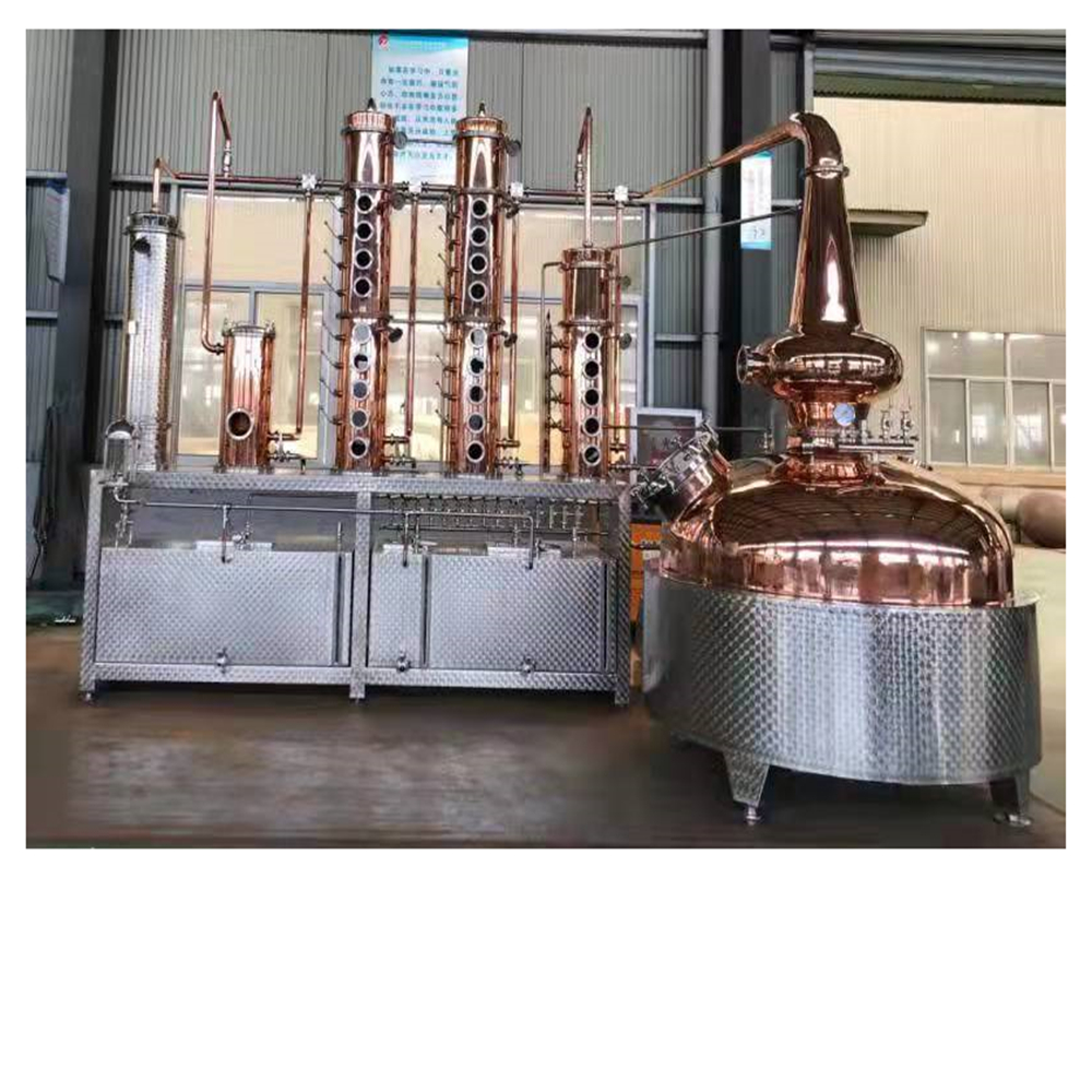Cobre Still Moonshine Alcohol Equipo de destilación Whisky Ron Gin Vodka Equipo de destilación de cobre